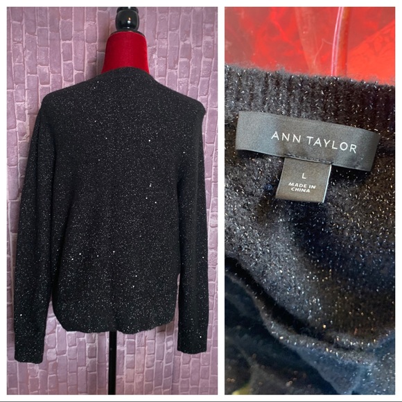 Black Shimmer “Ann” Cardigan - Picture 5 of 7